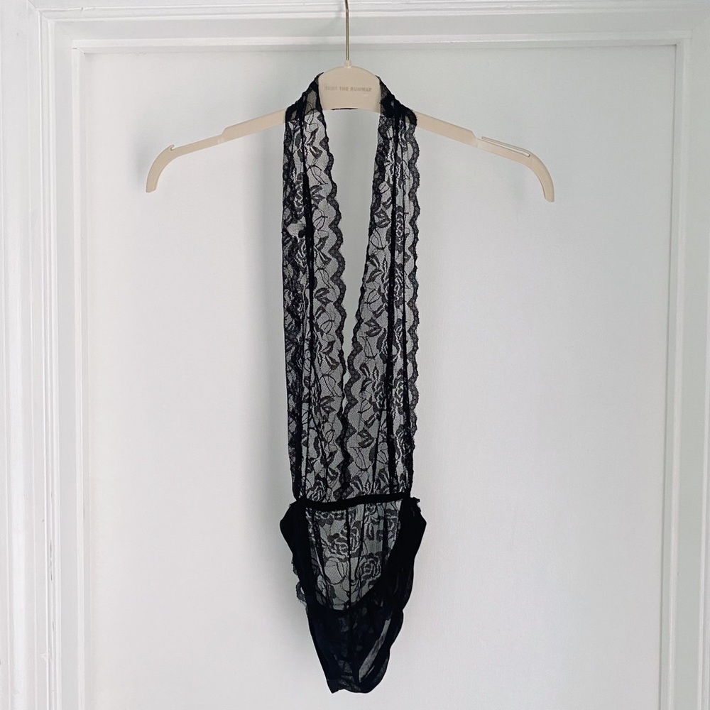 Halter Lace Onesie